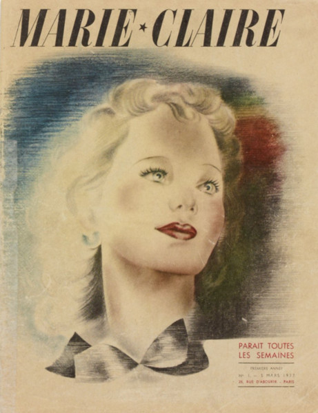 a vintage copy of Marie Claire magazine