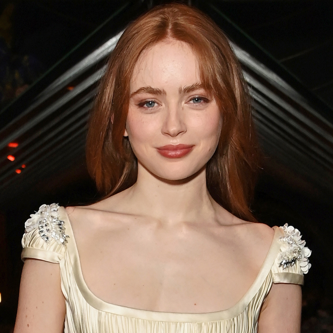 Sadie Sink attended the after-party for Romeo &amp; Juliet in a bridal-inspired, cap-sleeve gown from Prada